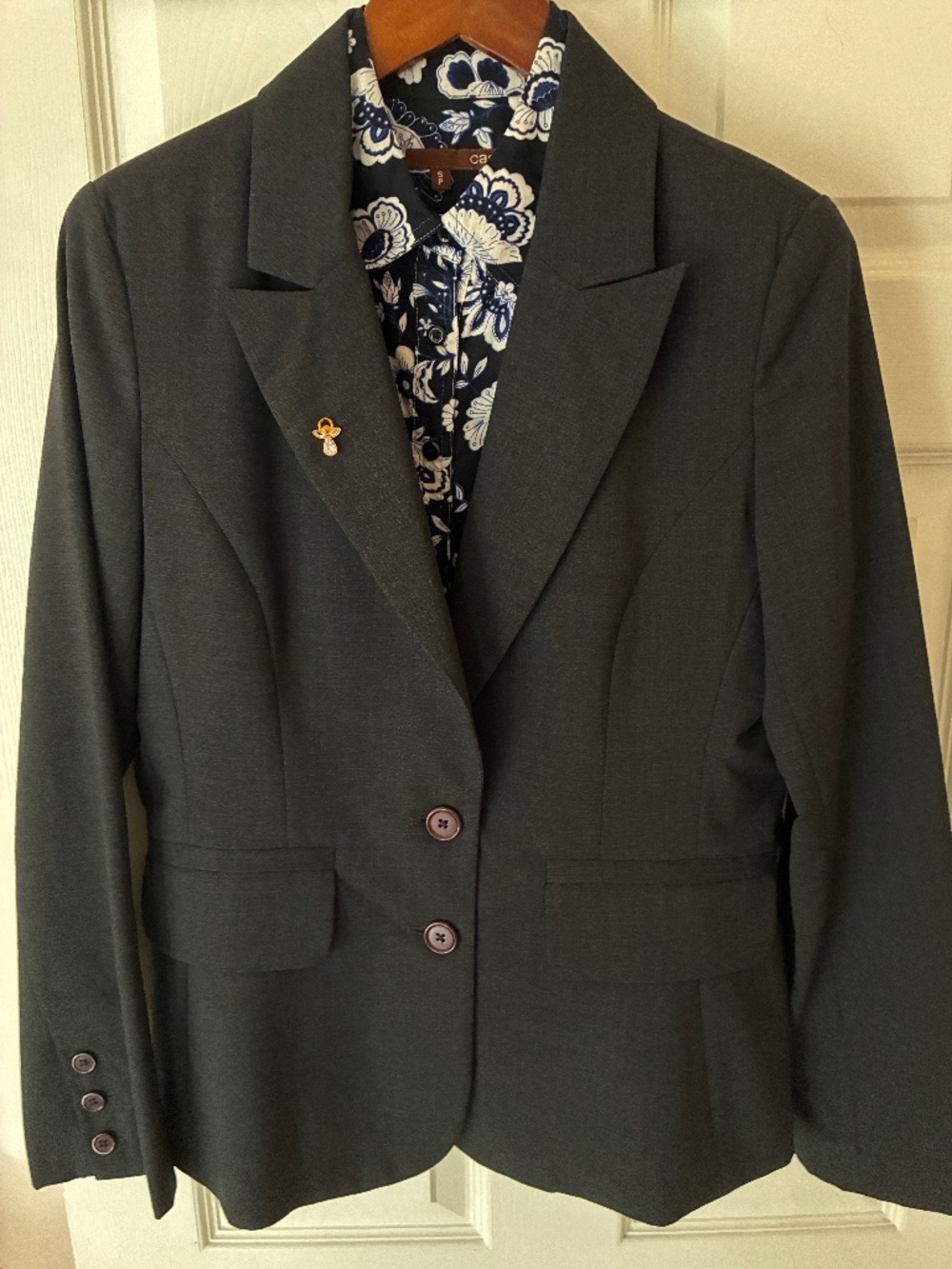 Dark Charcoal Gray Suit Jacket